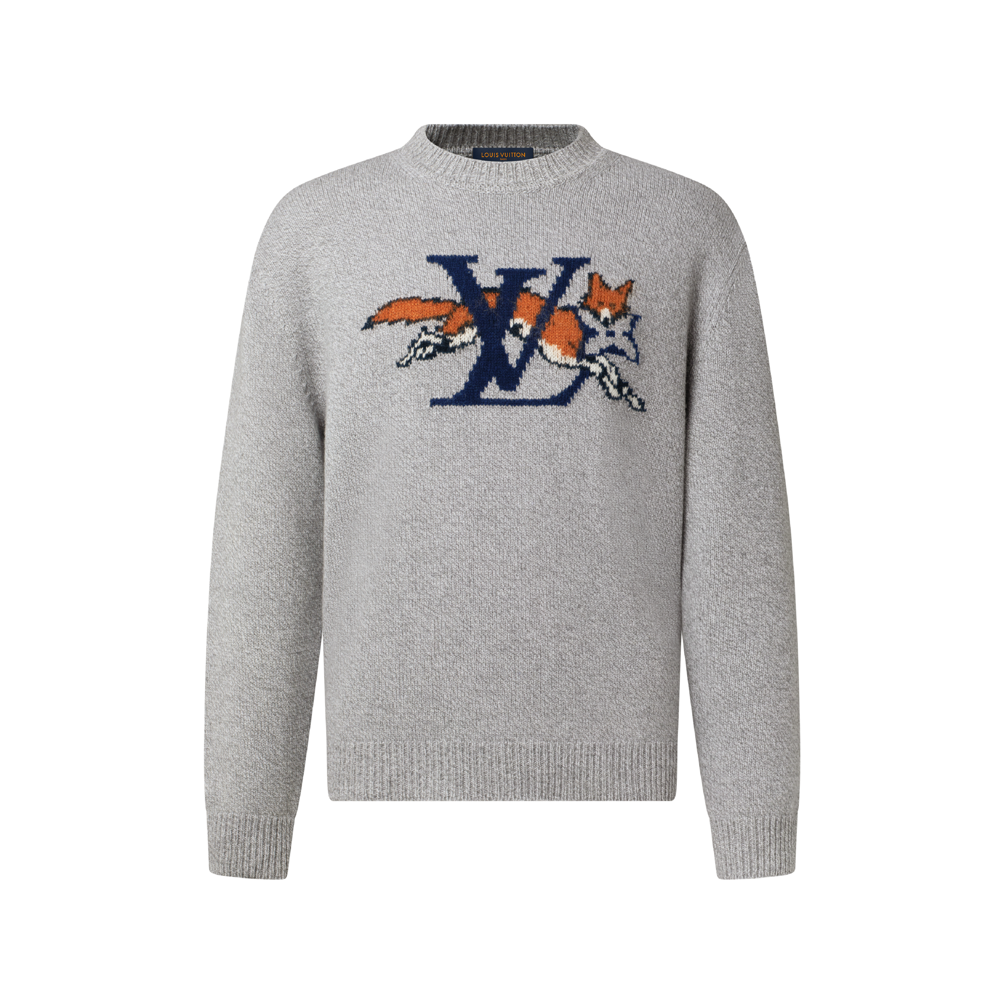 Chunky Wool-Cashmere Crewneck - Luxury Grey | LOUIS VUITTON